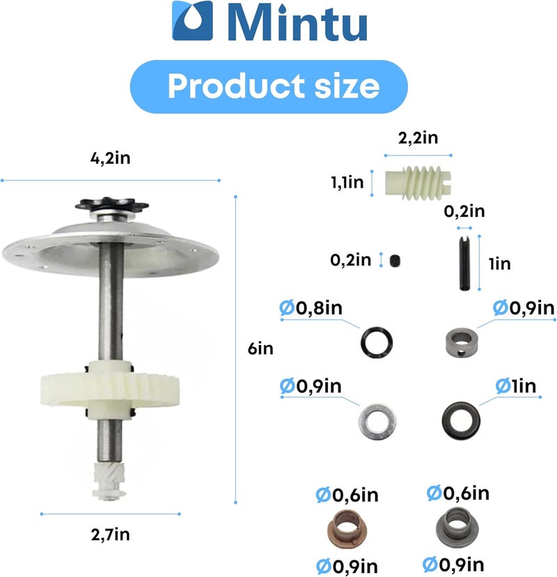 Mintu Gear Sprocket Compatible with Liftmaster 41A5483 2245 3265 3255 1256LM, Chamberlain 2265R 248730 41AC050-1 41CA4220 41A5021 Opener, Craftsman 139.53615SR 139.53995SRT Garage Door Opener - Image 3